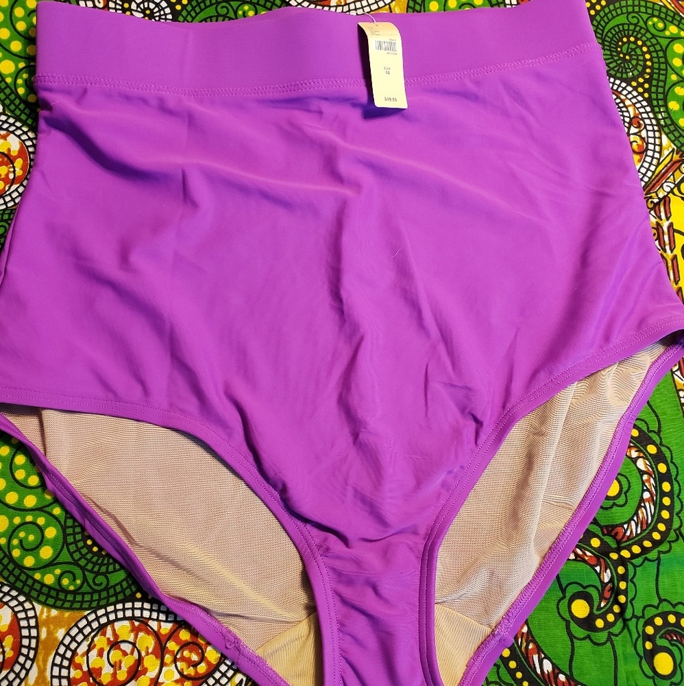 NWT plus size purple bikini bottom